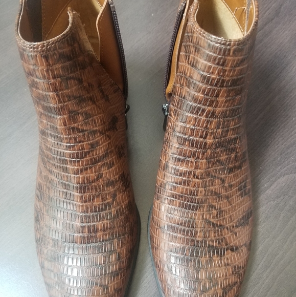 Franco Sarto Faux Leather Ankle Boots - Picture 12 of 12